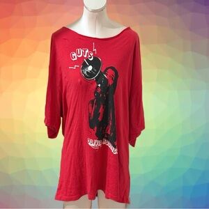 Red Graphic Olivia Rodrigo Guts album T-Shirt